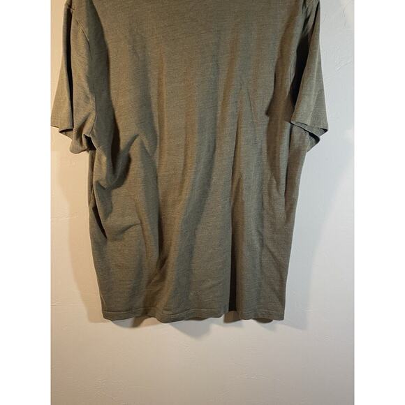 Lucky Brand Graphic T Shirt Men's Large Short Sleeve Used Army Green - Picture 7 of 8